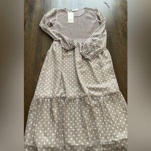 Mad about style x Jillian Harris dress in color birch dot